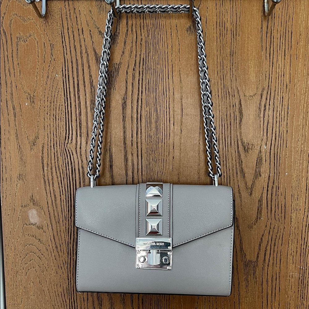 Michael Kors Gray 2 Way Chain Bag